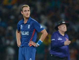 Stuart Broad captains the England T20 side