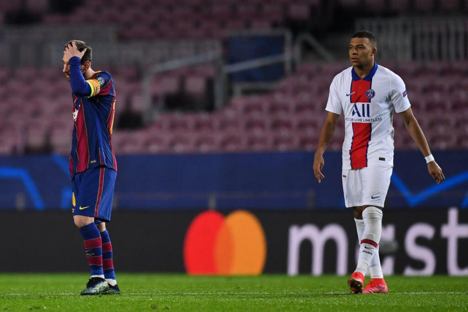 Leo Messi y Kylian Mbappé