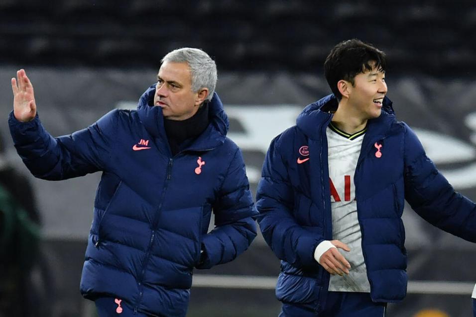 José Mourinho y Heung-min Son