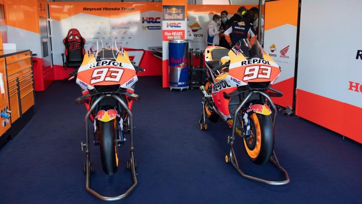 Las motos de Márquez vuelven a estar en el paddock