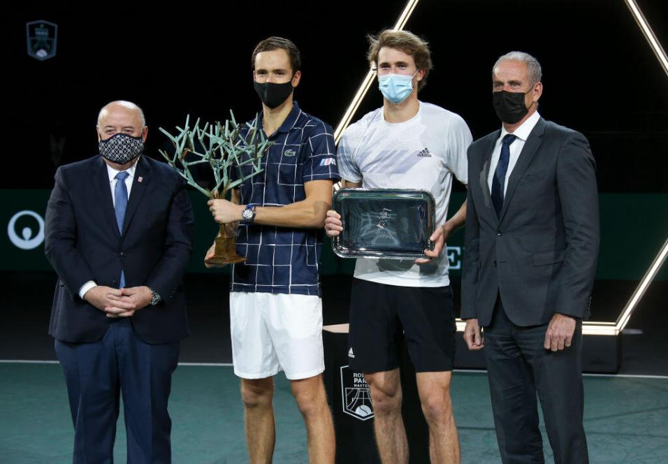 Medvedev y Zverev jugaron la final de París-Bercy