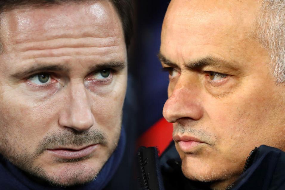 Frank Lampard y José Mourinho