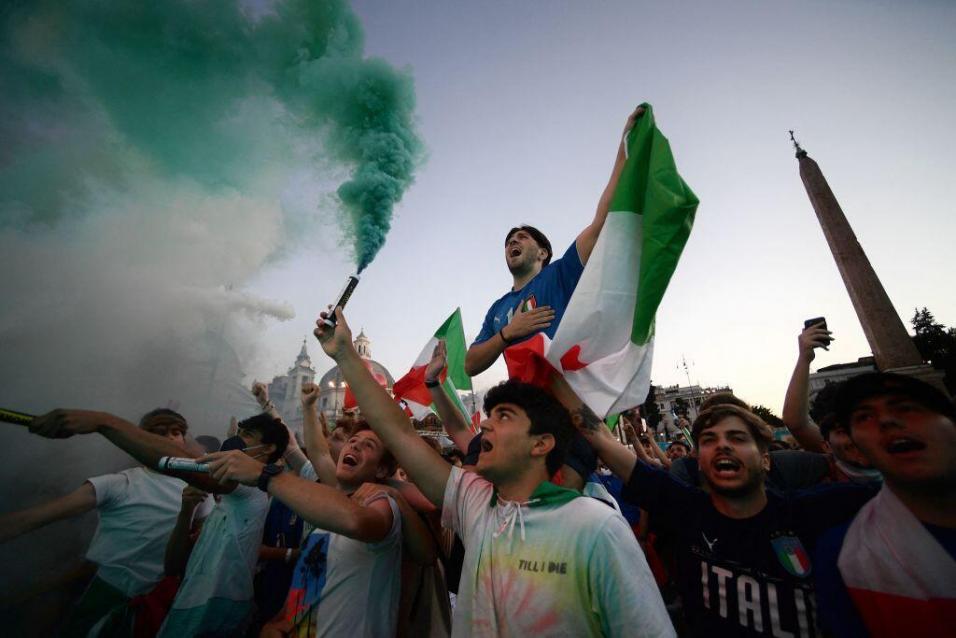 Afición de Italia