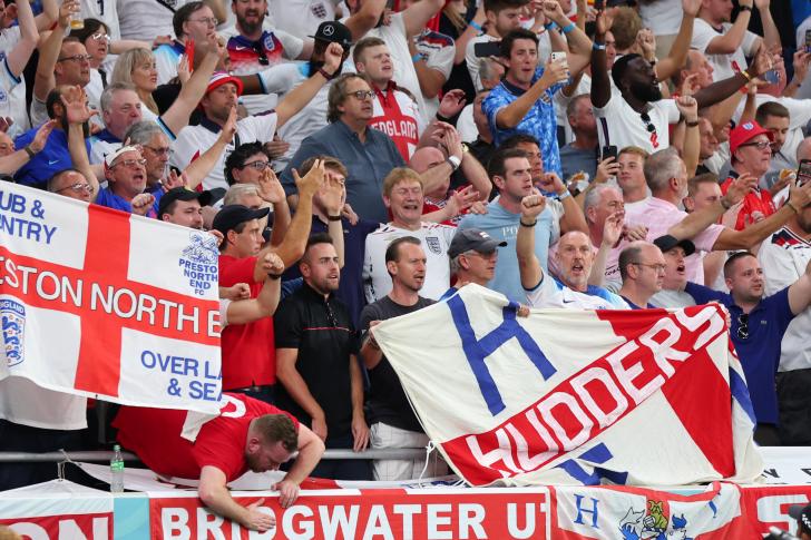 Fans ingleses en el Mundial 2022