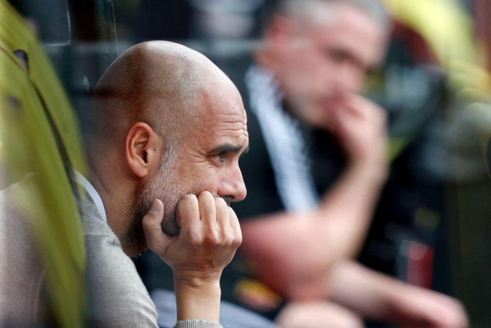 El entrenador del Manchester City, Pep Guardiola