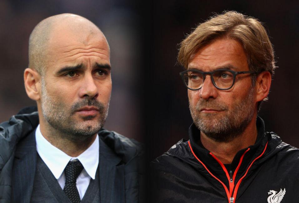 Guardiola se enfrenta a Klopp en un duelo de estilos del City-Liverpool.