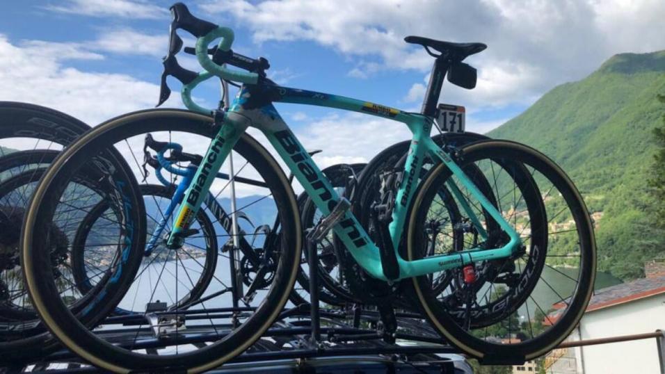 La bicicleta de Roglic, lista para otra batalla