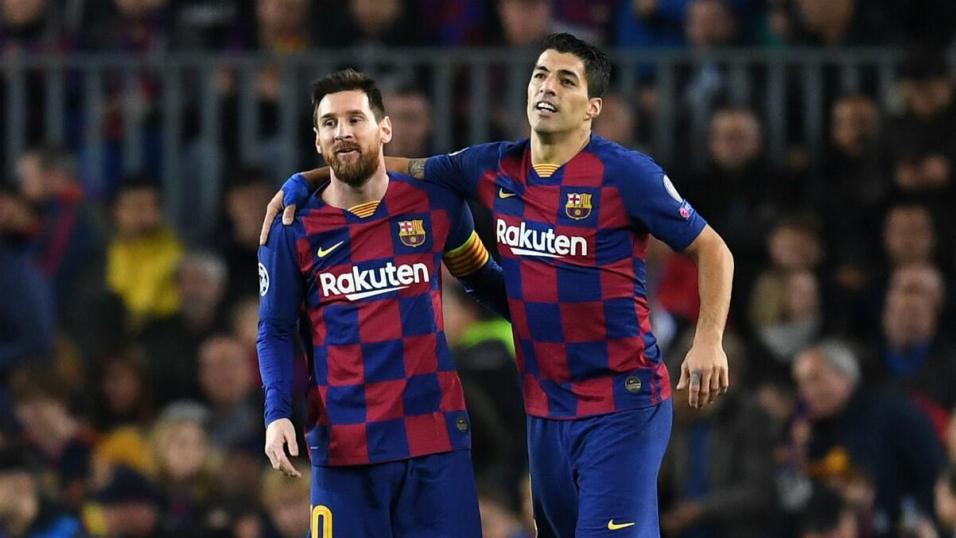 Luis Suárez junto a Leo Messi en el Barça.