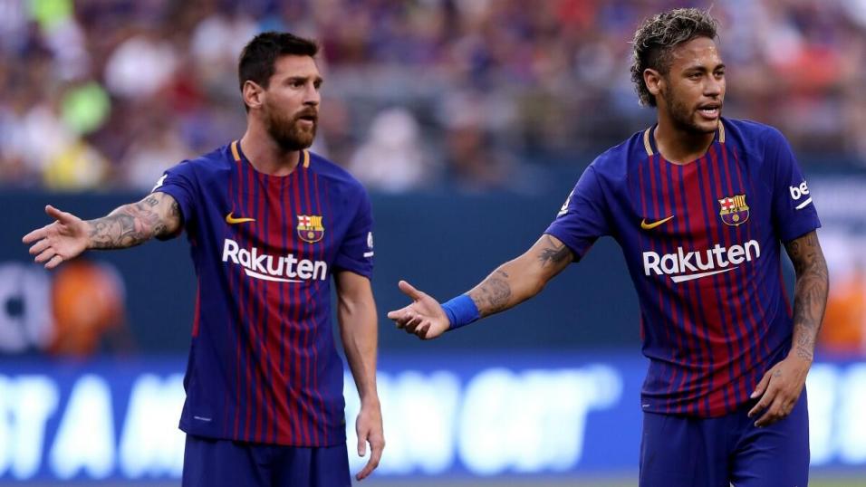 Neymar y Messi, en su último partido juntos en el Barça.