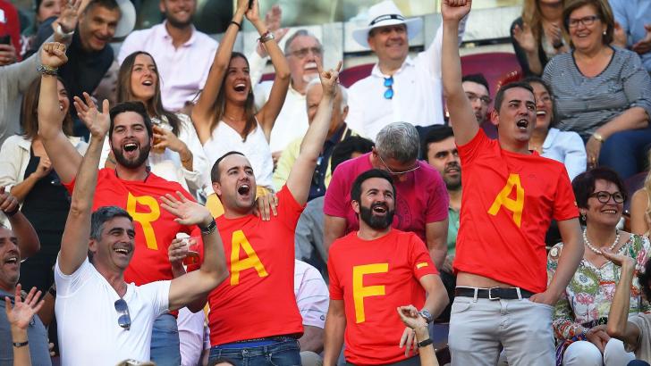 Los aficionados veneran a Rafa Nadal