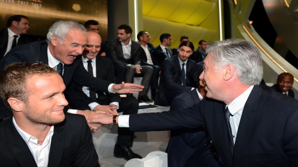 Claudio Ranieri (left) and Carlo Ancelotti