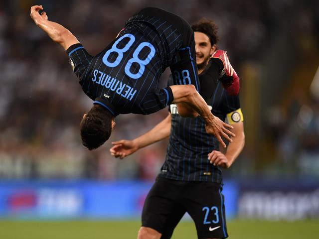 Hernanes celebrated wounding former club Lazio's Champions League qualification prospects