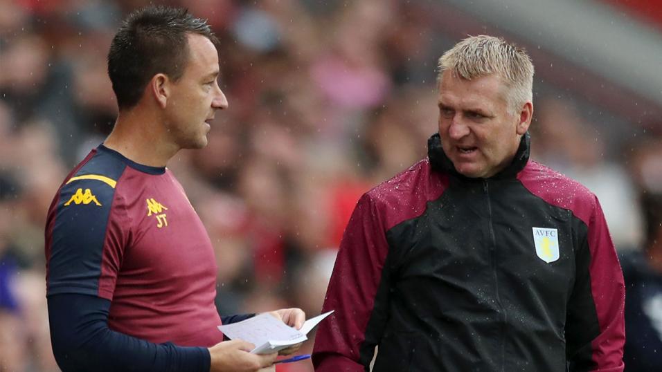 Aston Villa manager Dean Smith.