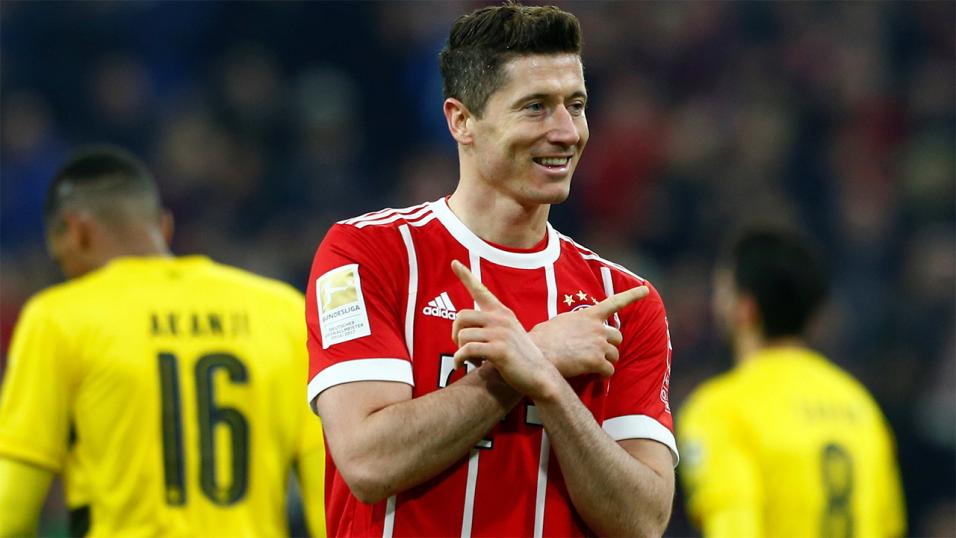 Bayern Munich striker Robert Lewandowski
