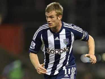 West Brom's club captain Chris Brunt