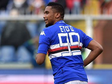 Samuel Eto’o is hoping to break his Sampdoria duck in the Derby della Lanterna