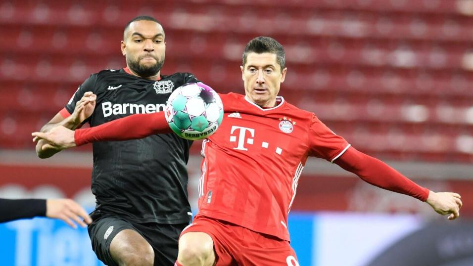 Robert Lewandowski Bayern Munich Bayer Leverkusen