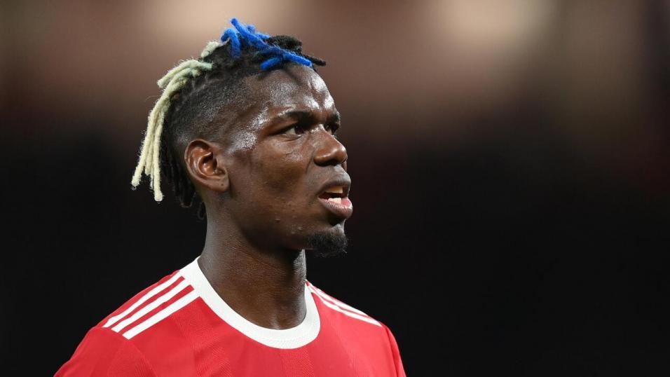 Paul Pogba playing for Man Utd