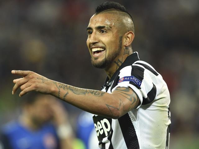 Arturo Vidal was on target for the Italian champions in last Tuesday's first leg in Turin