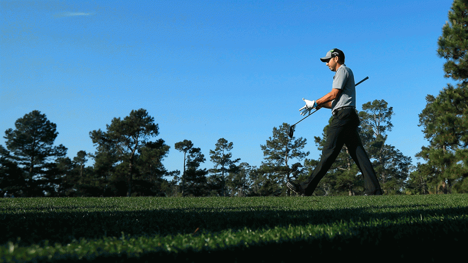 Sergio Garcia walking