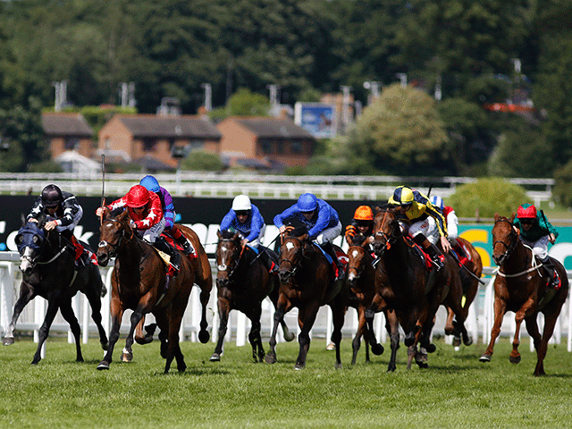 Ryan Moore and Grand Inquisitor (red silks) have twice teamed up for good wins