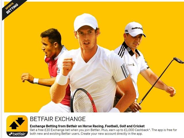 Betfair exchange app