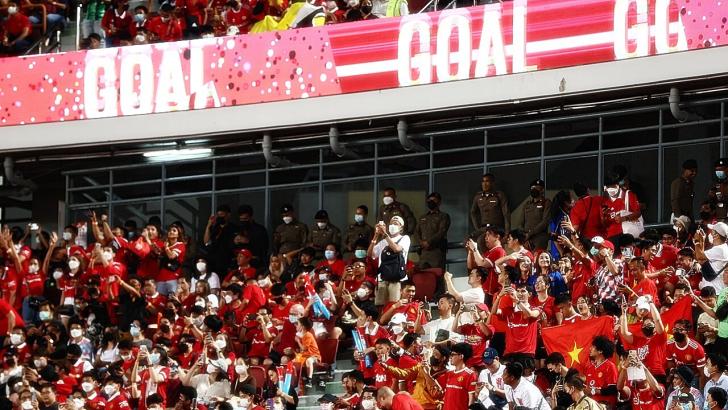Crowd at a football match 