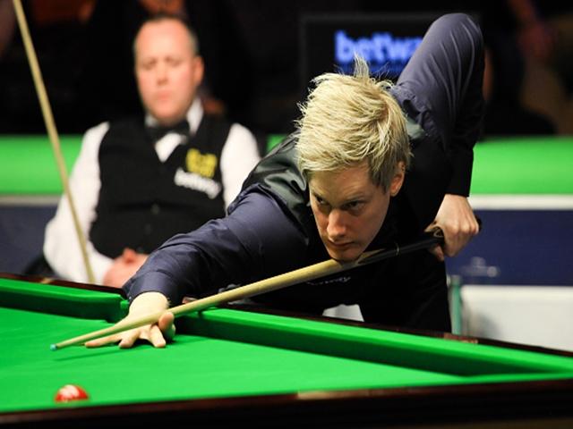 Neil Robertson is in much the easier half of the draw