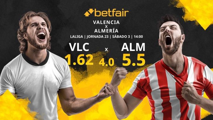 Estadísticas de valencia c. f. contra ud almeria