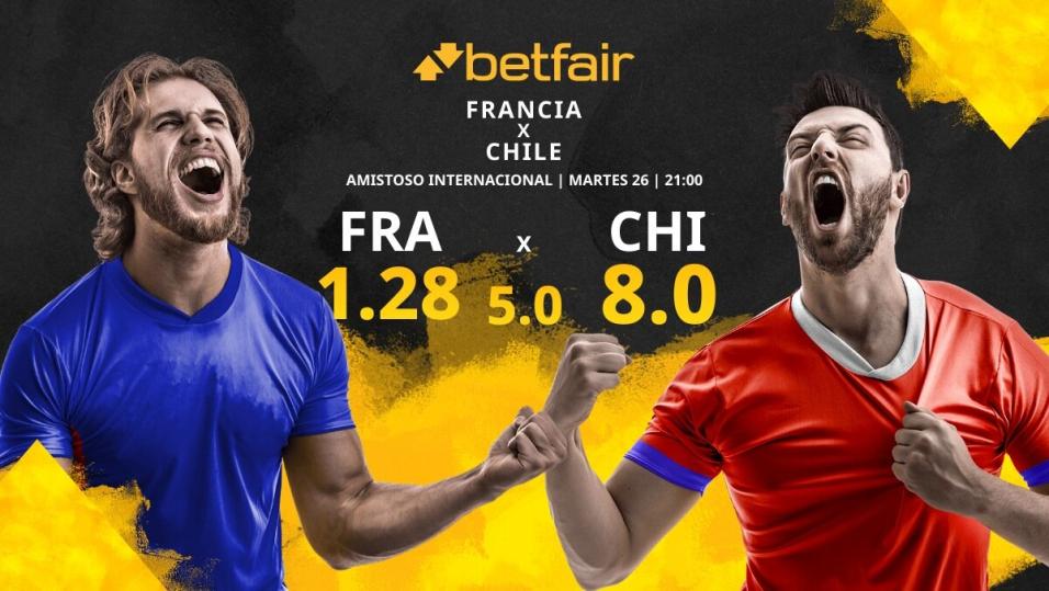 Francia vs. Chile horario, TV, estadísticas, clasificación y pronósticos