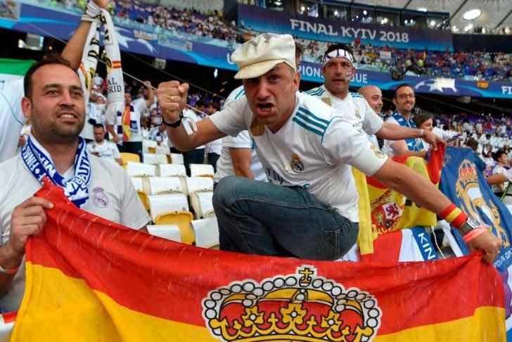 La afición del Real Madrid, acostumbrada a celebrar