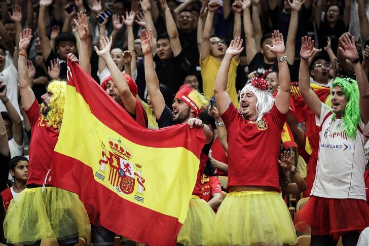 La afición, con España y a por todas