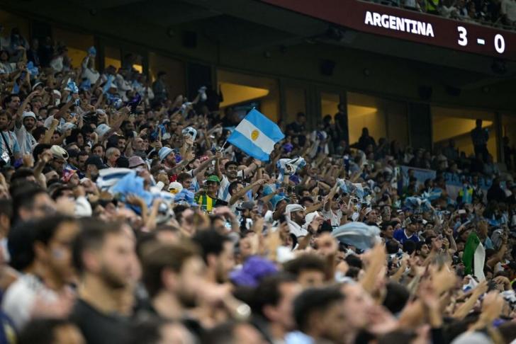 Fans argentinos en el Mundial 2022