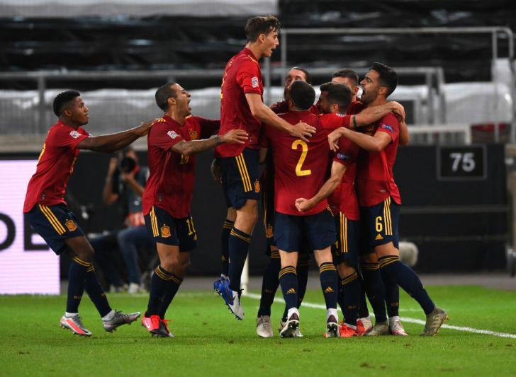 La selección española empató a uno contra Alemania