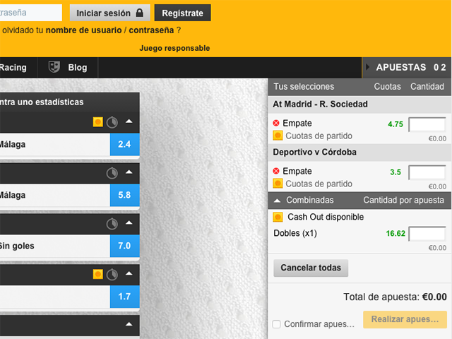 Como hacer combinadas en betfair