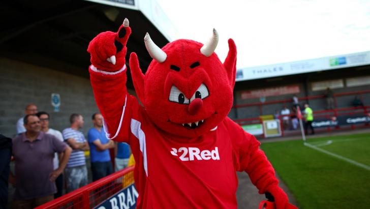 Crawley's Red Devil mascot