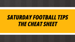 Image for Saturday football tips cheat sheet from Betfair