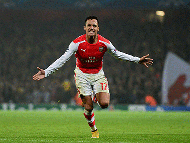 Expect more scenes like this if Alexis Sanchez plays at the Amex