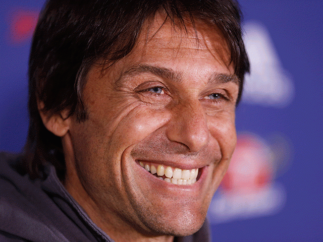 It's all smiles for Antonio Conte after his Chelsea side recorded an excellent win at Atletico Madrid