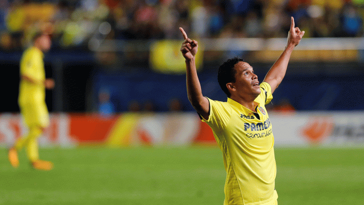 Carlos Bacca can enjoy another win with his Villareal team-mates