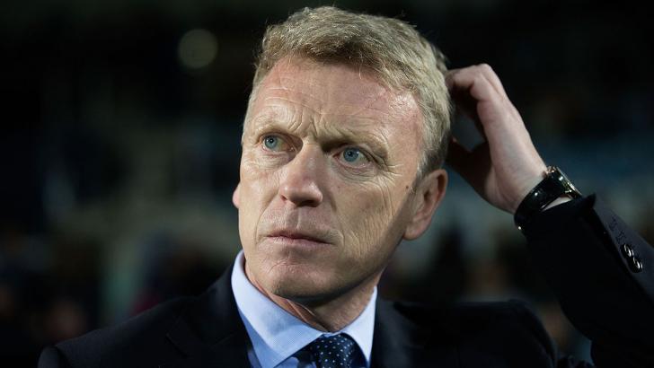 West Ham manager David Moyes scratching his head