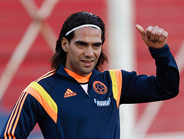 Radamel Falcao should see plenty of the ball, with United likely to dominate possession.