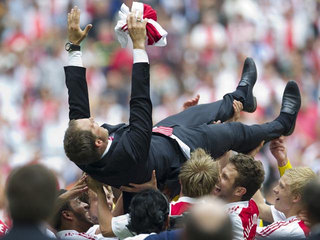 Frank de Boer won an Eredivisie title in his first season as a coach, having inherited an Ajax side in fourth place