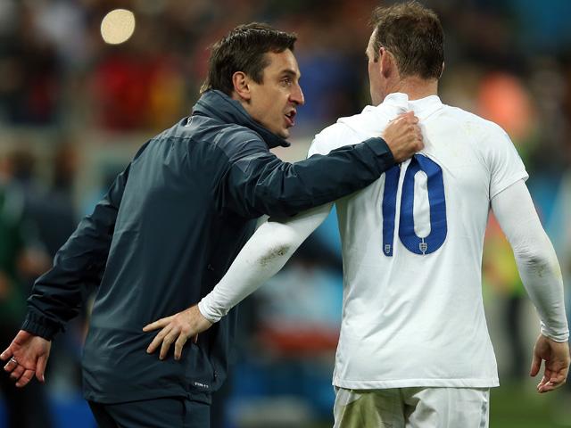 The only coaching experience of Gary Neville has come as a member of Roy Hodgson's England staff