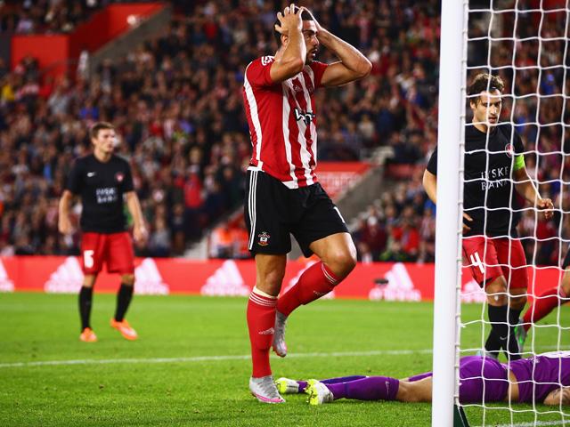 Graziano Pelle has gone four Southampton appearances without connecting ball with net