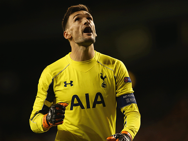 Hugo Lloris had to be at his best to keep out Bayer in Germany