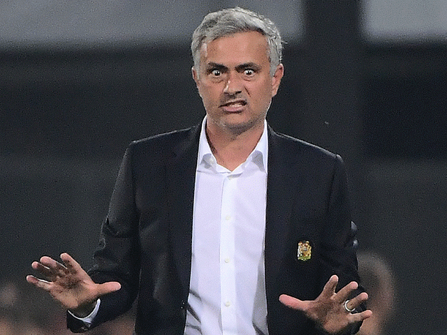 Will Jose Mourinho look happier after Manchester United's match with Blackburn?