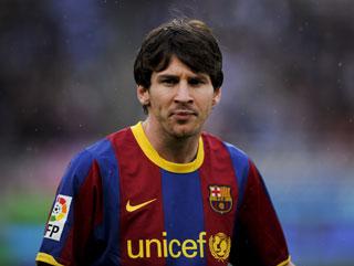 Lionel Messi opened the scoring in the Nou Camp