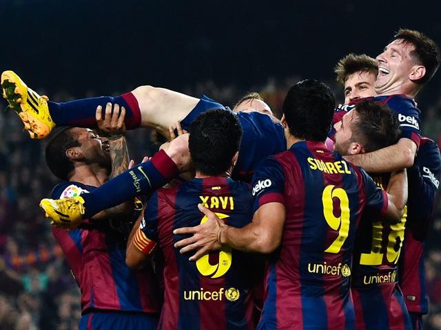 Lionel Messi's Barcelona teammates were very appreciative of his efforts against Sevilla last season