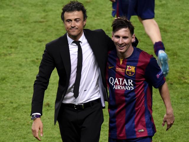 Luis Enrique and Lionel Messi steered Barcelona to Champions League glory last season